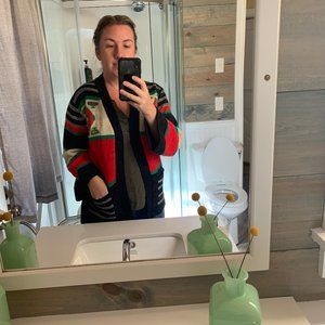 Vintage SW Cardigan with Waist Tie, Sz M